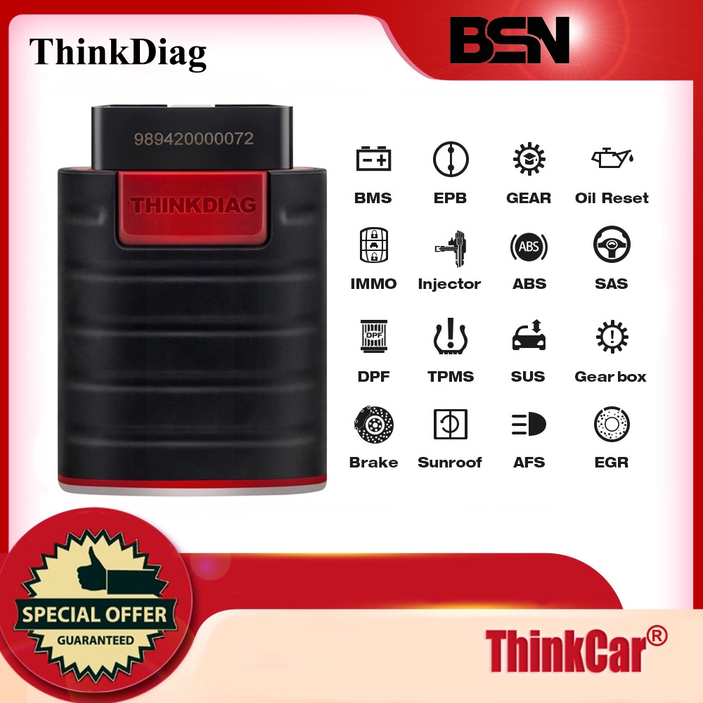 THINKCAR ThinkDiag Car Diagnostic Tool Full Software 1 Year Free ECU