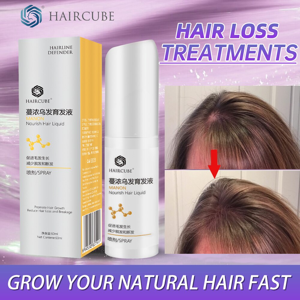 HAIRCUBE 60ml Faster Grow Hair Spray Regrowth Essential Oil for Men Women  Natural Hair Care Products | Shopee Philippines