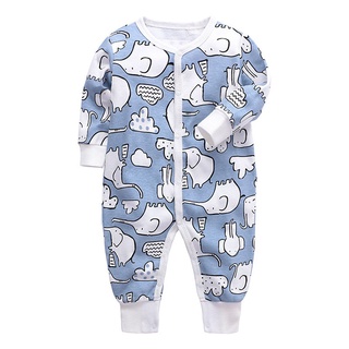 Newborn Infant Baby Boys Girls Romper Pajamas Cotton Long Sleeve Jumpsuit Autumn Toddler Clothes #3