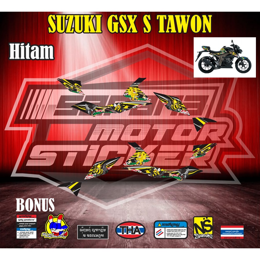 Suzuki gsx s Variation striping decal Sticker | Shopee Philippines