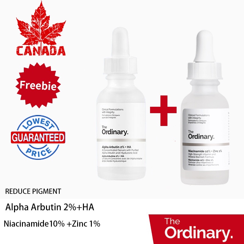 The Ordinary Niacinamide 10 + Zinc 1 face Serum Arbutin 2 + HA Serum