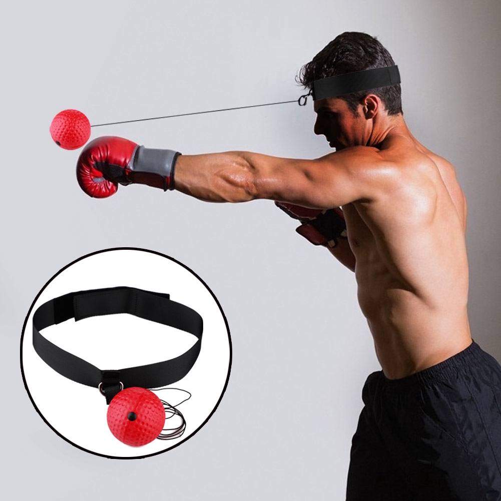 Sizet Boxing Training Reflex Ball with Sports Headbands for Improving Reactions and Speed Boxing Gym Equipment for Training and Fitness 