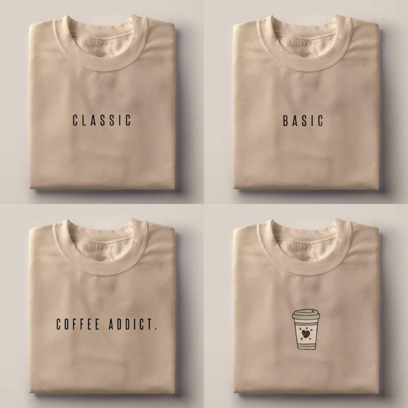 MINIMALIST/TSHIRT/UNISEX/HIGH QUALITY/YALEX/ACTIVE LIFE/A2Z USE/KHAKI