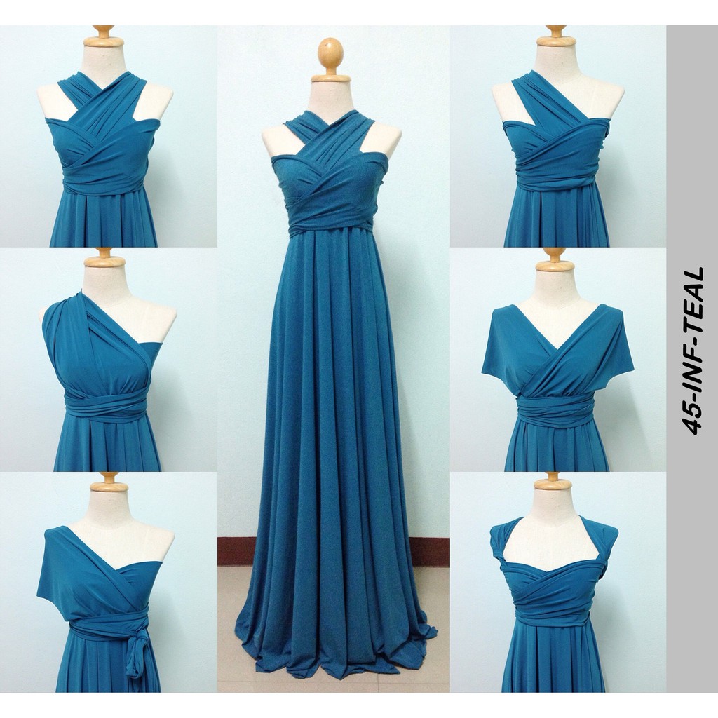 Teal Infinity Dress Shopee Philippines