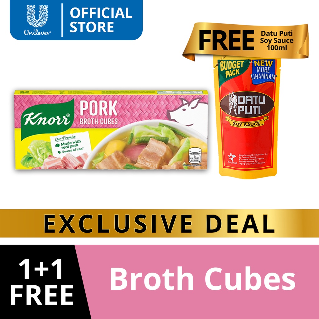 Knorr Pork Cubes Savers G Free Soy Sauce Shopee Philippines