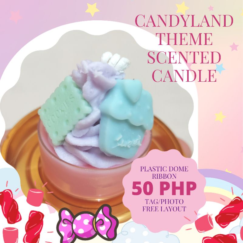 candyland theme scented candle souvenir | Shopee Philippines