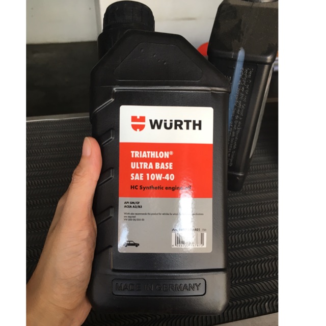 Wurth 10W40 Fully Synthetic Engine Oil Shopee Philippines