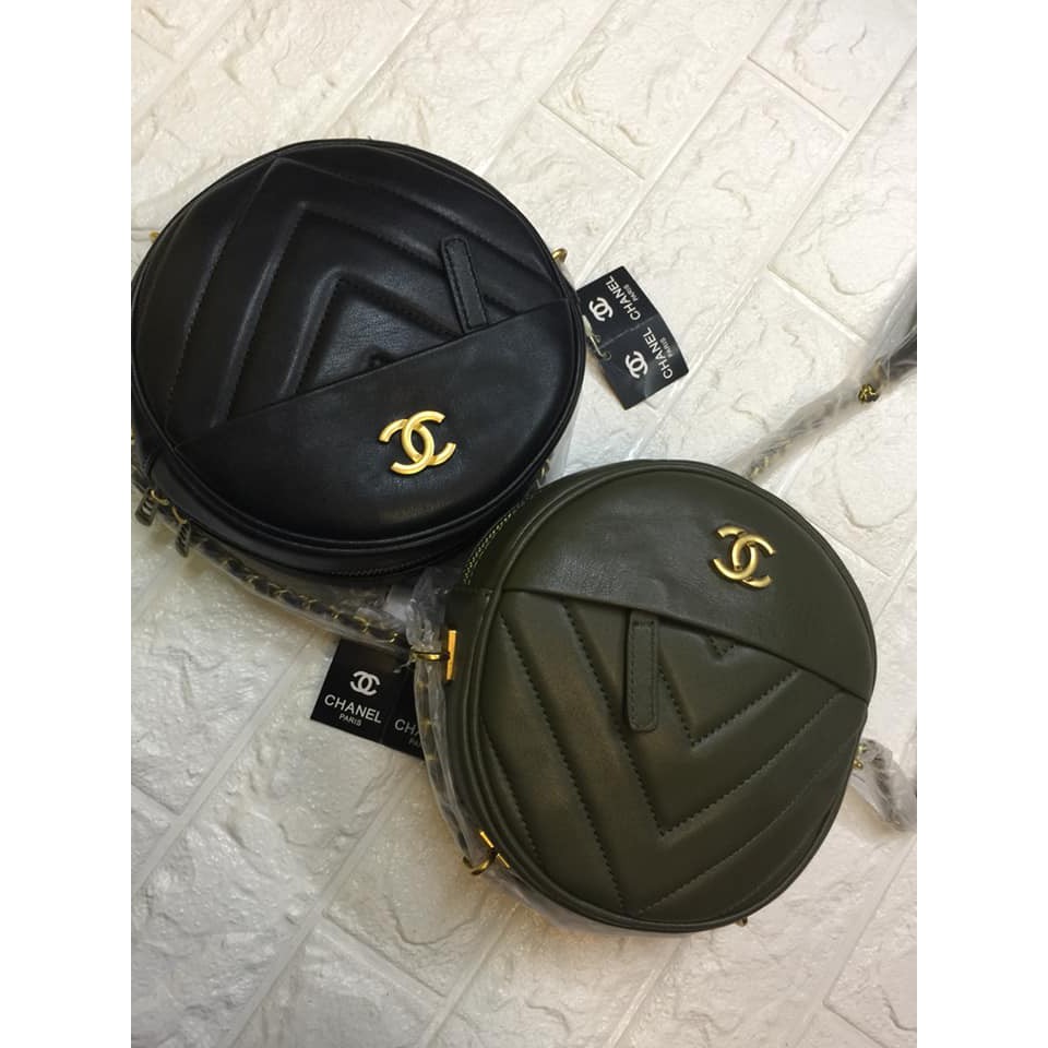 chanel round sling bag