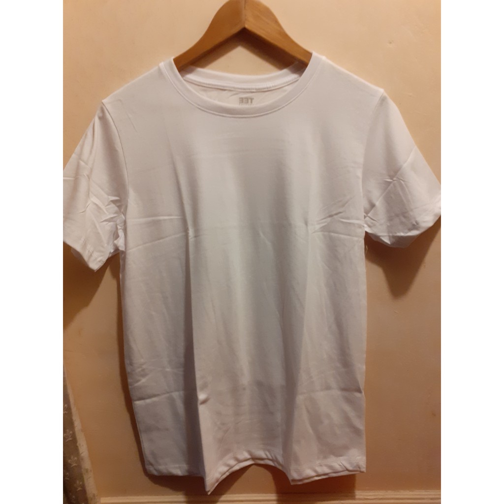 Tee Culture Plain White Shirt (Round Neck) | Shopee Philippines