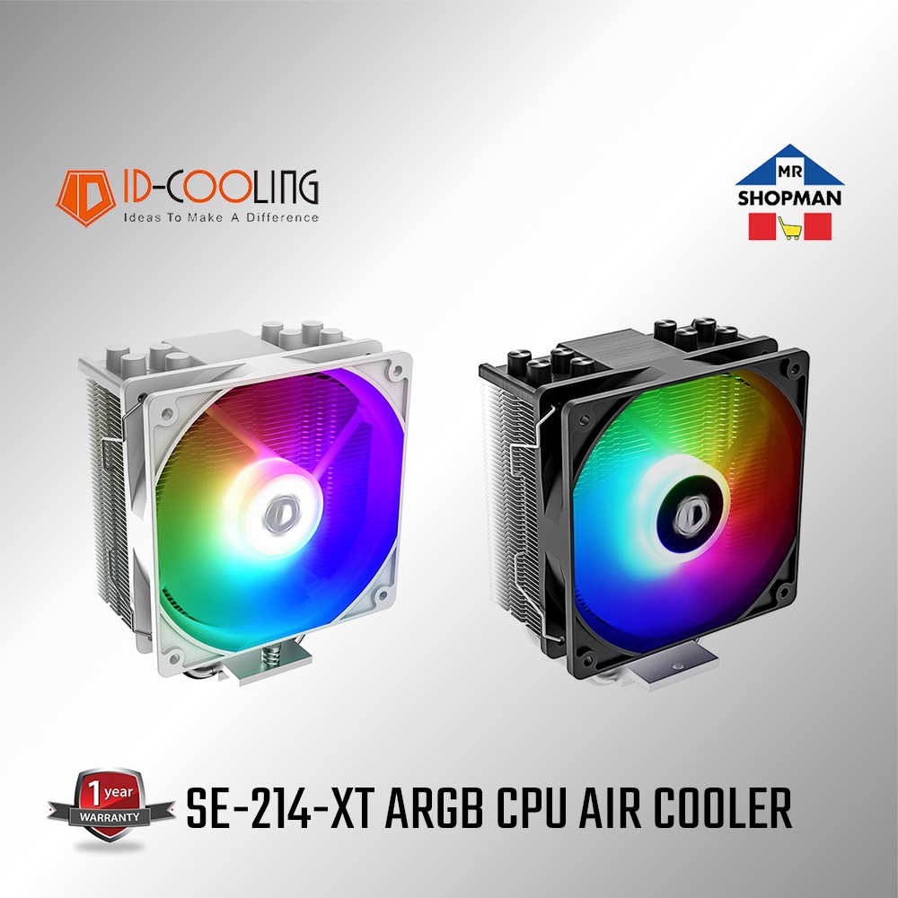 IDCooling SE214XT ARGB CPU Air Cooler SE 214XT Black / White Id Cooling ...