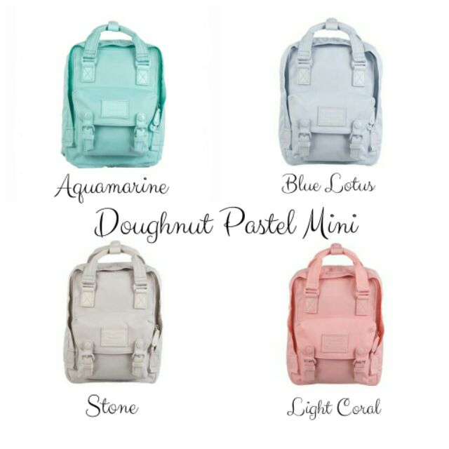 doughnut macaroon backpack pastel