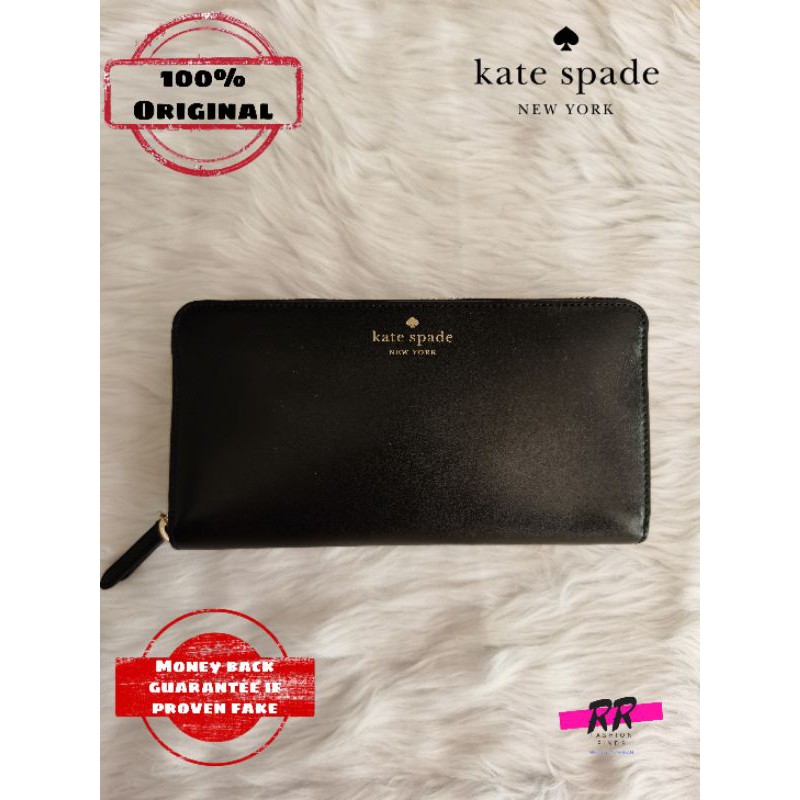 Kate Spade Long Wallet 101% Original | Shopee Philippines
