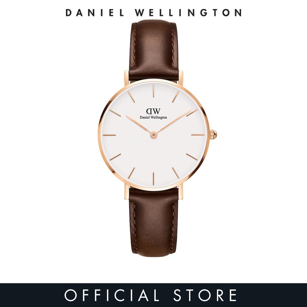 Daniel Wellington Petite Bristol Watch 32mm Rose Gold Leather Strap Dw ...