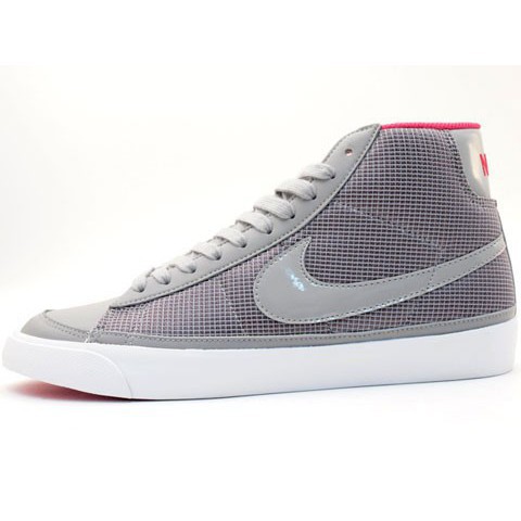 nike blazers grey and pink