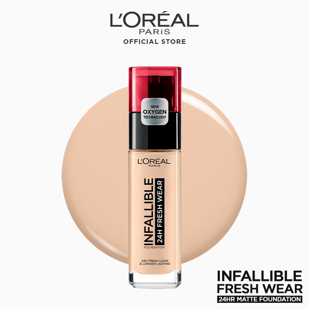 L'Oreal Paris Infallible 24HR Fresh Wear Liquid Foundation | Shopee ...