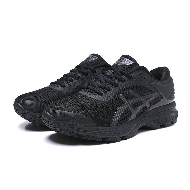 black stability running shoes