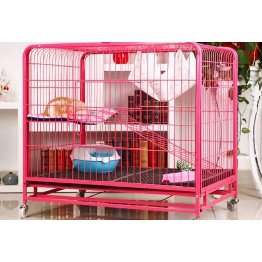 Cat Housing Cage 2 Layers (91cm x 61cm 