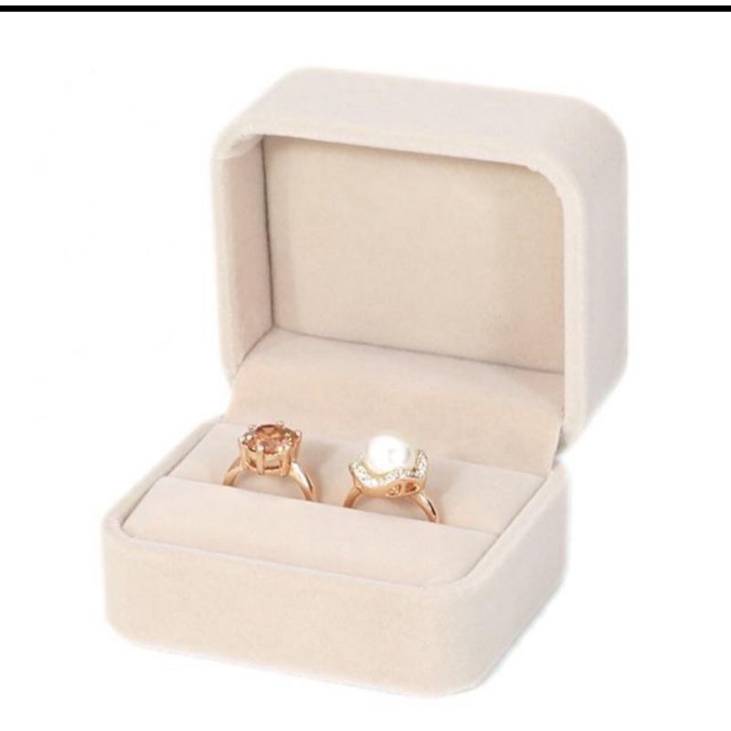 Rubywoochili Hexagon Velvet Ring Box Velvet Double Wedding Ring Box Velvet Ri 