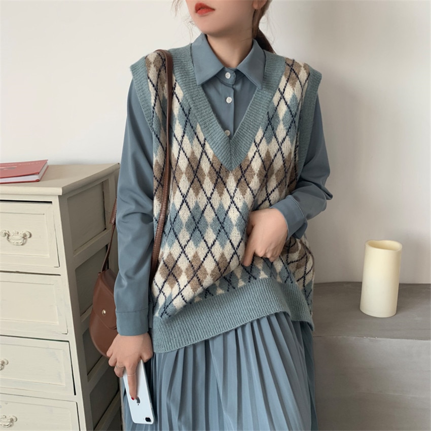 knitted sweater vest womens