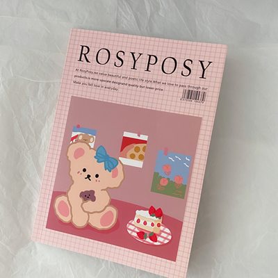 It S Not A Notebook Cute Bear Material Book Material Book Cartoon Sticker Storage Simple Hand Accou Shopee Philippines