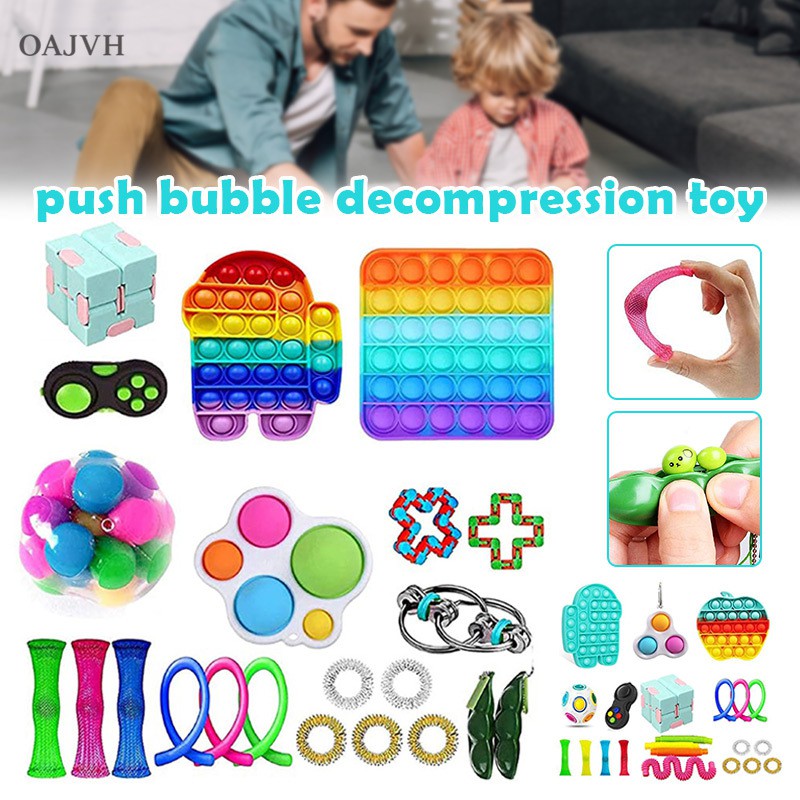 OA Push Pop Bubble Sensory Fidget Toy Set Stress Relief Fidget Toy Set ...