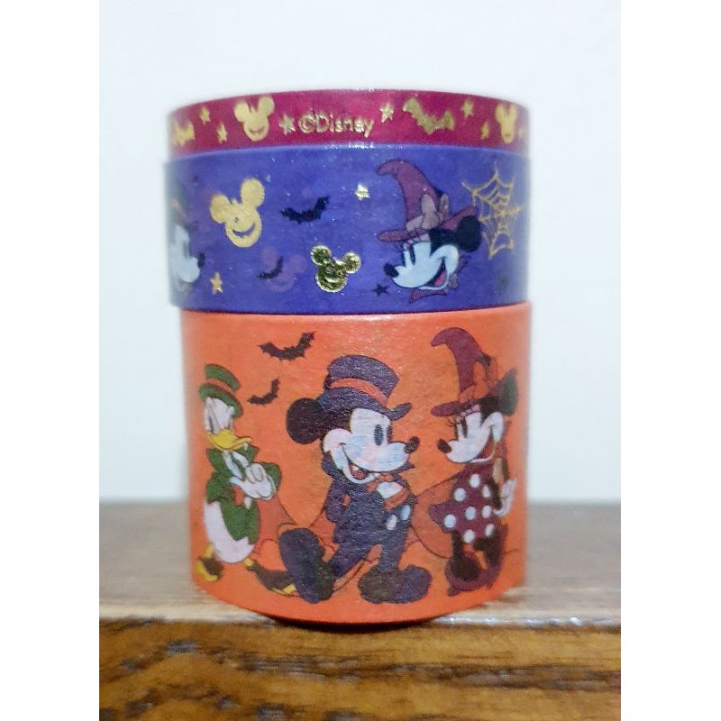 3pcs Disney Washi Tape Mickey and Mini Mouse with Gold Foil in a Pack