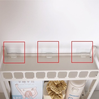 Floating Wall Mounted Shelf Storage Display Punch-Free with Hooks for Dormitory Bedroom #9