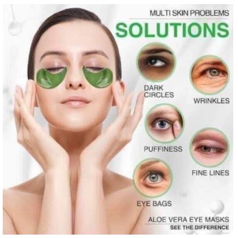 SUNISA ALOE VERA 98% WITH COLLAGEN HYDRO GEL EYE PATCH.collagen skin care  aye pacth mask | Shopee Philippines