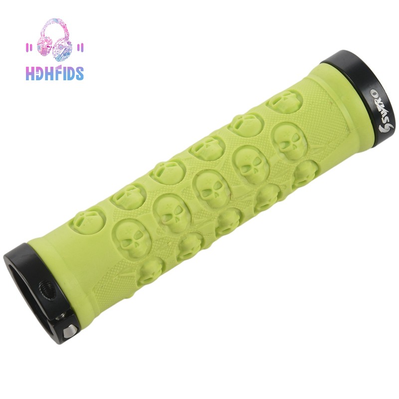 green handlebar grips