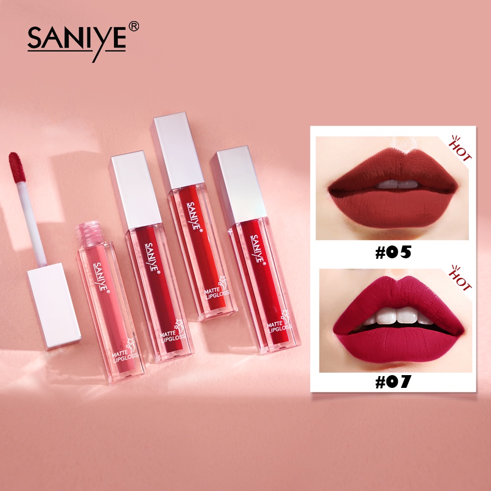 SANIYE Original Radiation Matte Lip Tint Waterproof Liquid Lipstick ...