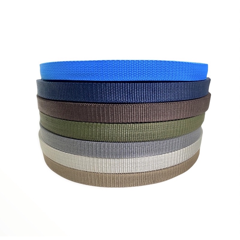 Nylon Strap (Belt) 3/4 Double Plain Colored (50 yards per roll ...