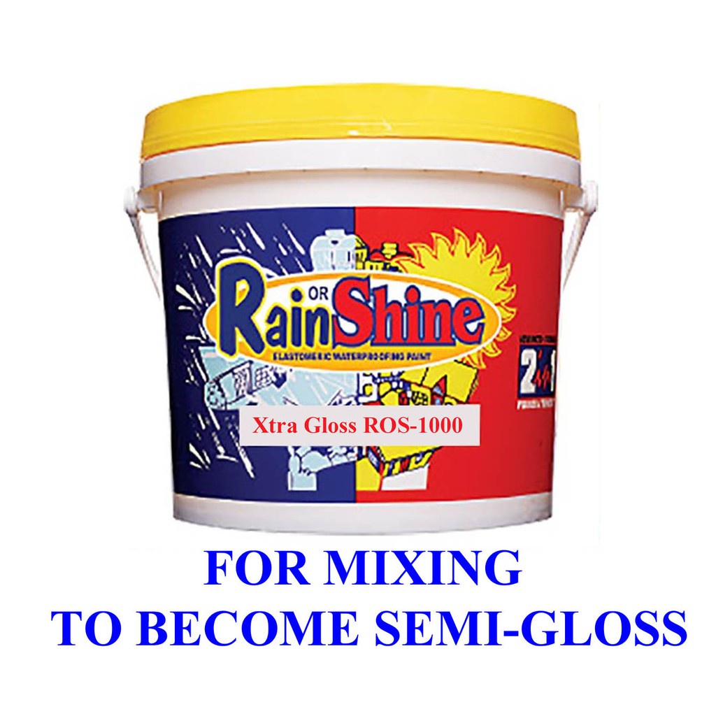 Rain or Shine Elastomeric Waterproofing Paint Gallon/ 4 Liters Premium ...