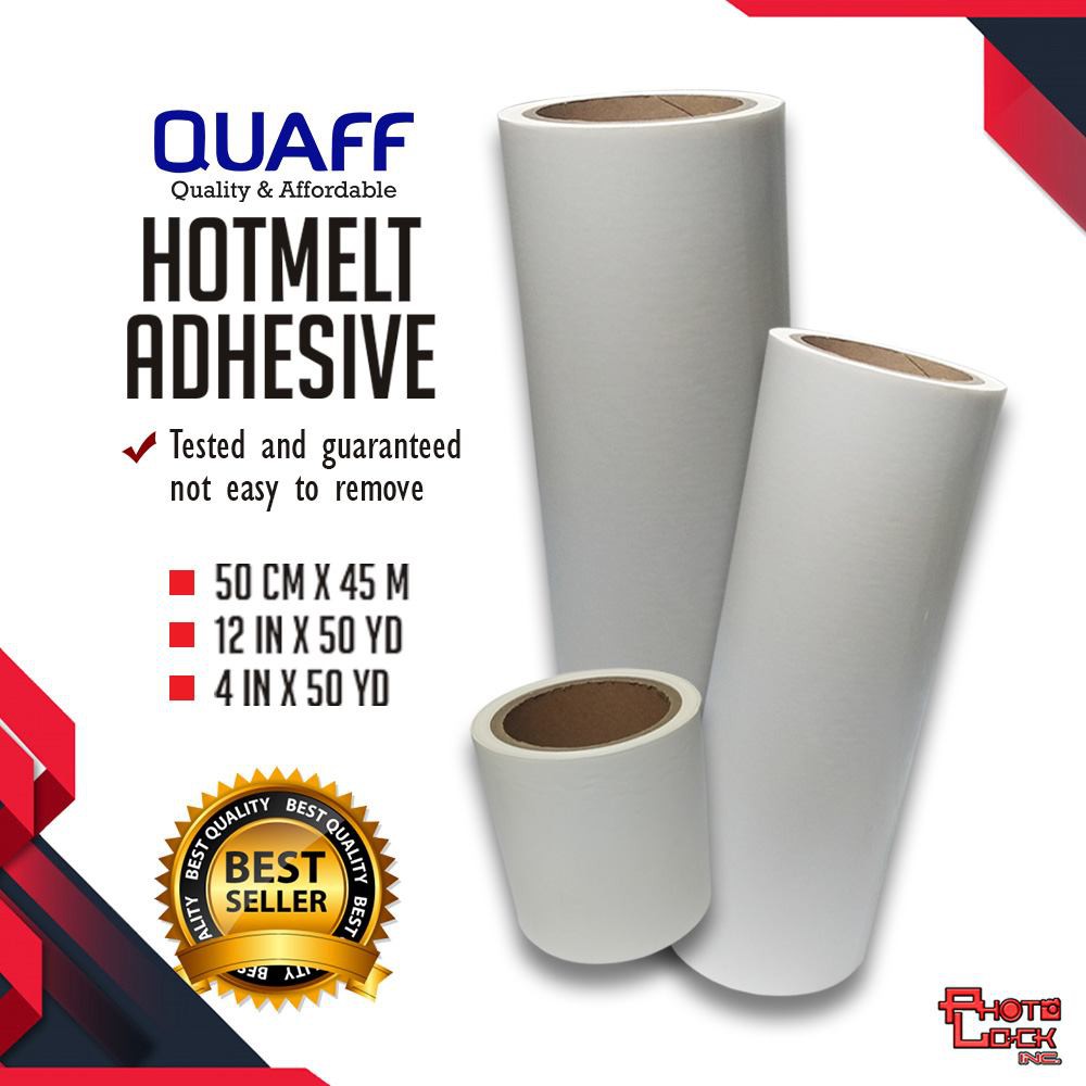 Quaff 1Roll Hotmelt Adhesive Glue For Patches & Logo And SubliMelt