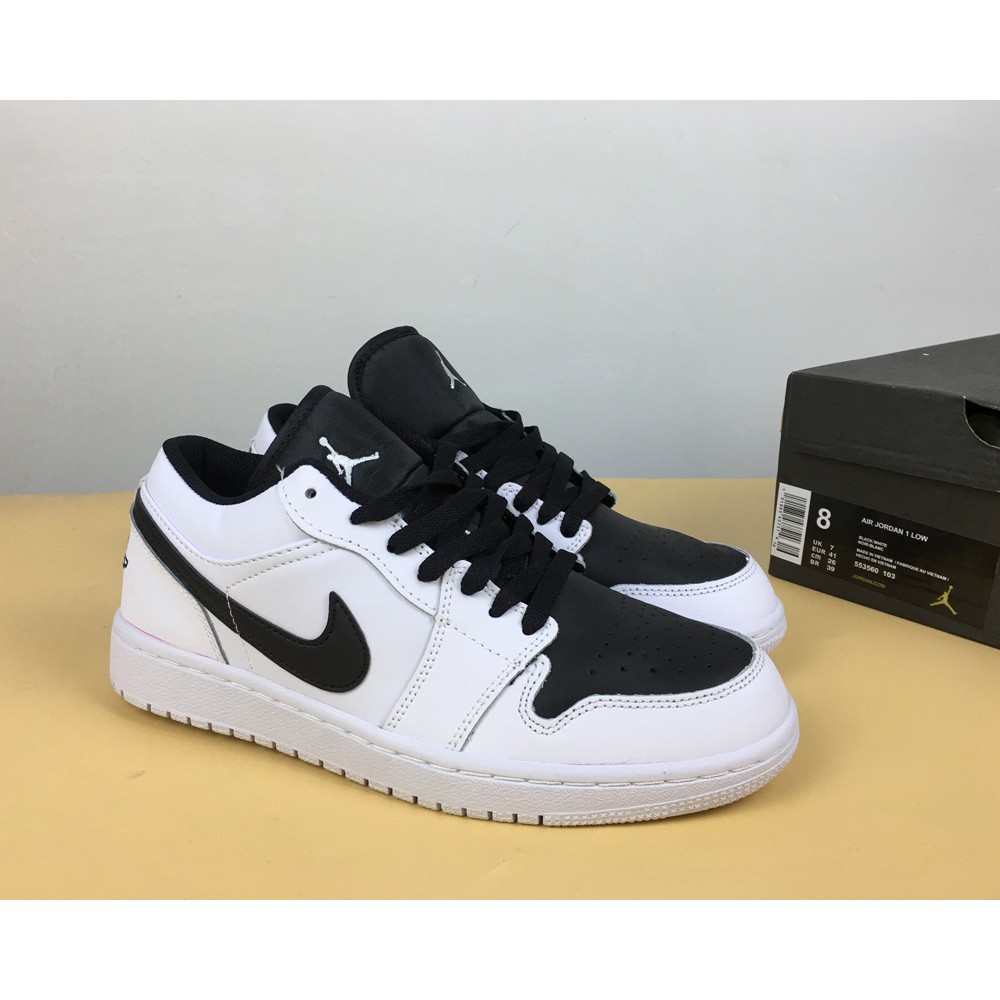 air jordan 1 retro low black white