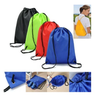 Affordable Nylon Canvas Drawstring Bag String Bag Plain Design Eco Bag