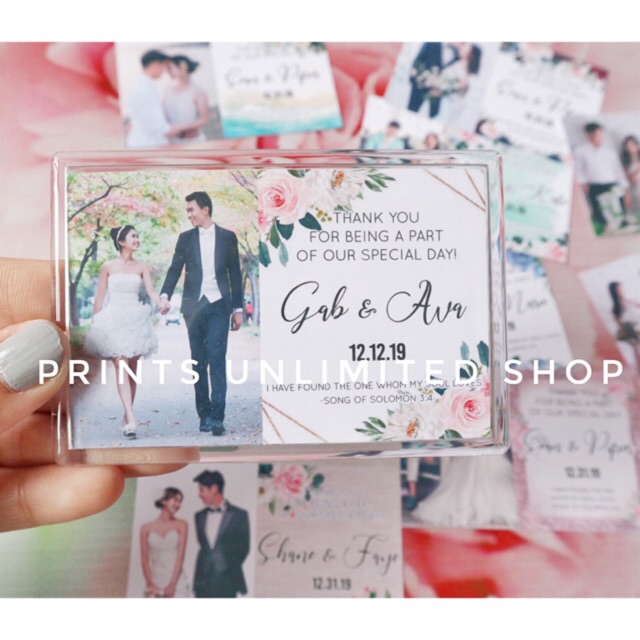 [COD] Ref Acrylic Wedding Debut Souvenir Giveaway with PRINTED