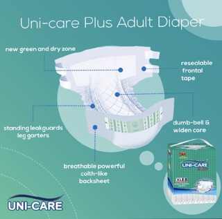 Unicare Adult Diaper 8's XL | Shopee Philippines