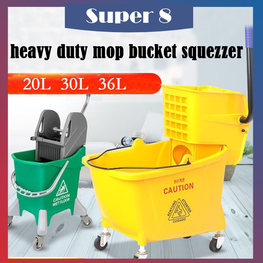 Mop With Bucket Heavy Commercial Mop Heavy Duty Squezzer Cleaning Tool