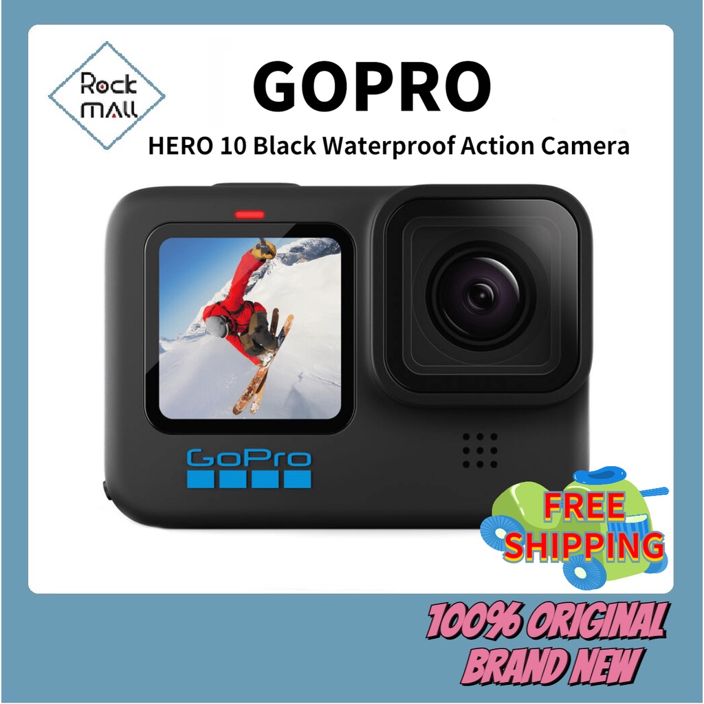 GoPro HERO10 Black Sport Action Camera Waterproof 5.3K video / 23MP GP2