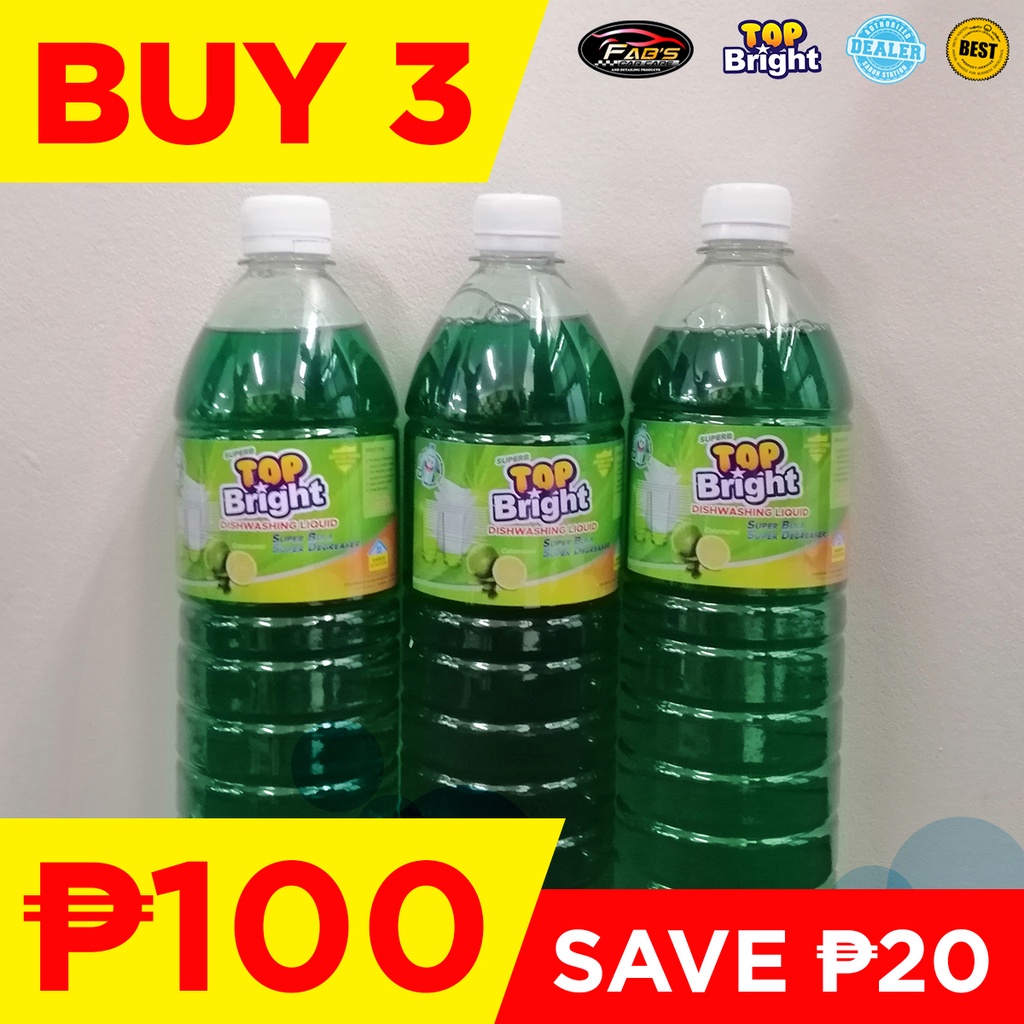 SABON STATION TOP BRIGHT Dishwashing Liquid 1 Liter | Shopee Philippines