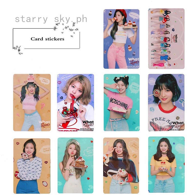 1pc Twice What Is Love Album Crystal Photocard Card Sticker Photograph Shopee Philippines