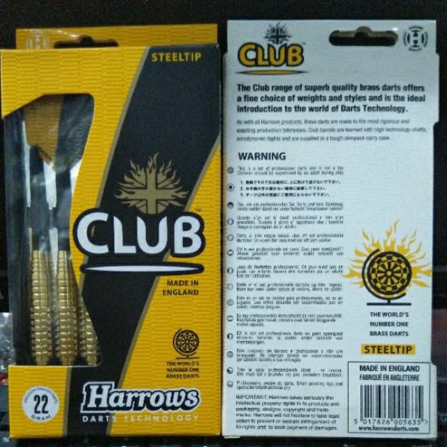Harrows brass club robson Dart Pins tungsten dartpin Shopee