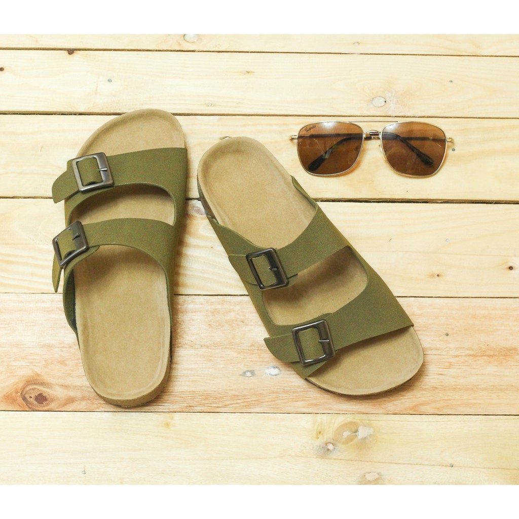  Liliw  Laguna Birkenstock Sandals  for Men Army Green 