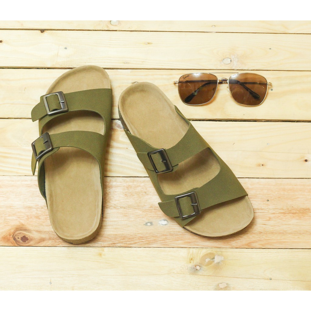  Liliw  Laguna  Birkenstock Sandals  for Men Army Green 