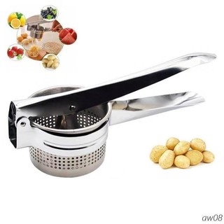 Professional Kitchen Tools Stainless Steel Mash Potato Masher Ricer Food Fruit Press Garlic Grinder #3