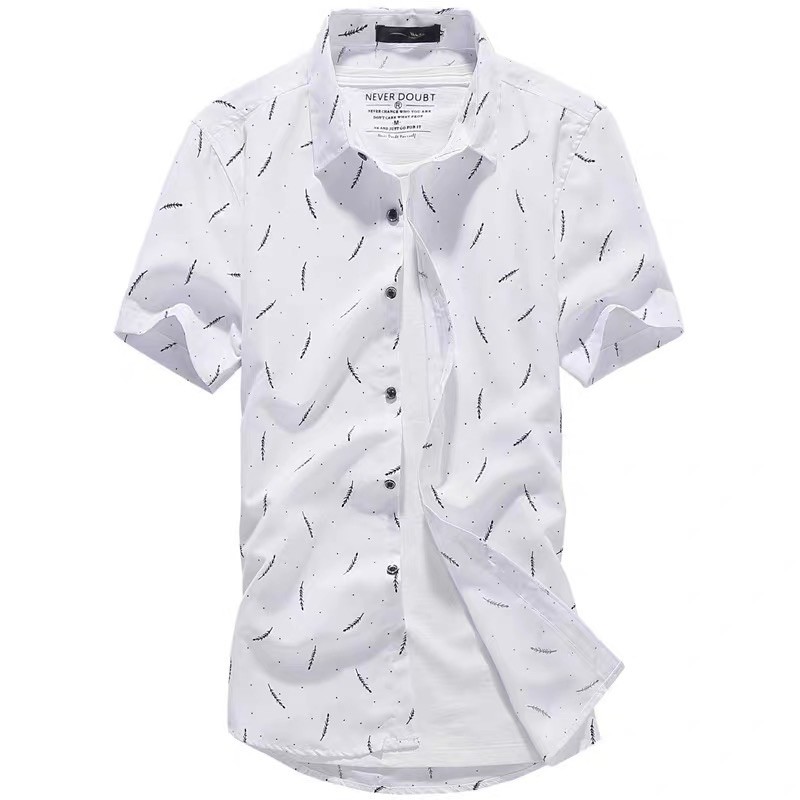 Men's Printed Polo Shirt Korean Style | Shopee Philippines