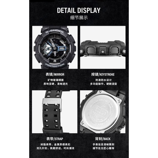 【Hot Sale】 Casio G-Shock  GA110 Watch Men Sport Watches Black  Red #6