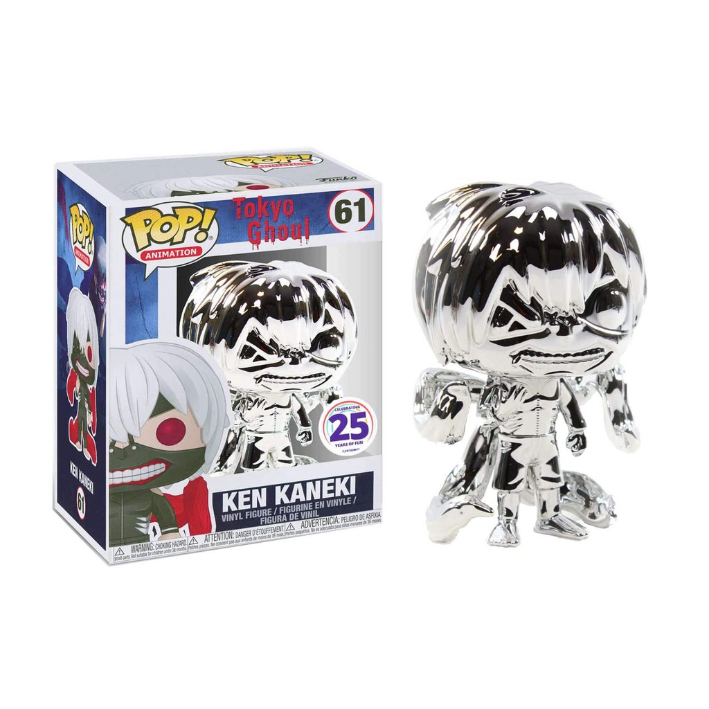 Funko Pop Tokyo Ghoul Ken Kaneki Silver Chrome Funimation Exclusive Shopee Philippines