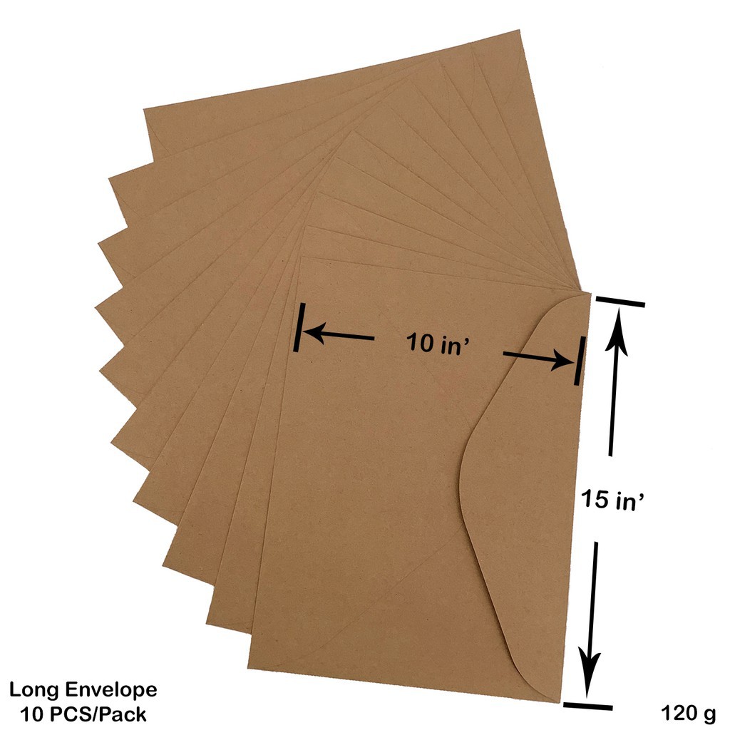 Long Brown Envelope 50pcs In A Pack Shopee Philippines 7669