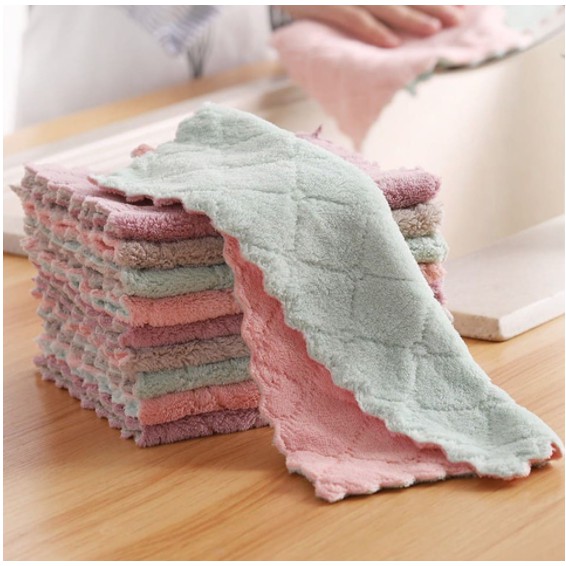 【Lbpv 】Household Kitchen Towels Reusable Dishwashing Cloth ( Basahan ...